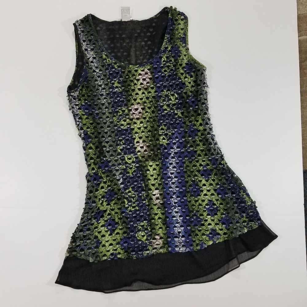 Alberto Makali "Hole Punch" Tunic Top Medium